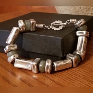 RARE Silpada Sterling Silver & Labradorite Bracelet